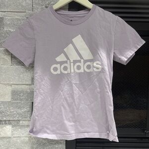 Adidas Light Purple Tee with White Logo